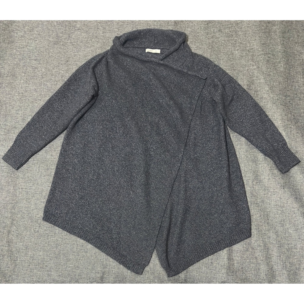 Old Navy Womens XL Cardigan Sweater Open Front Marled Charcoal Gray